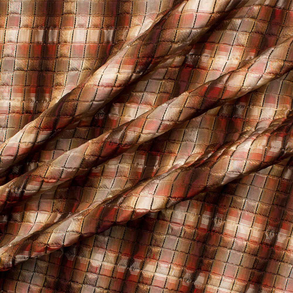 Rich Brown Shaded Brocade