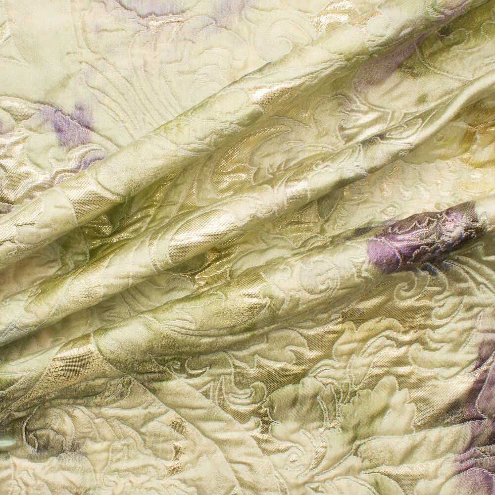 Green/Purple Metallic Cloqué