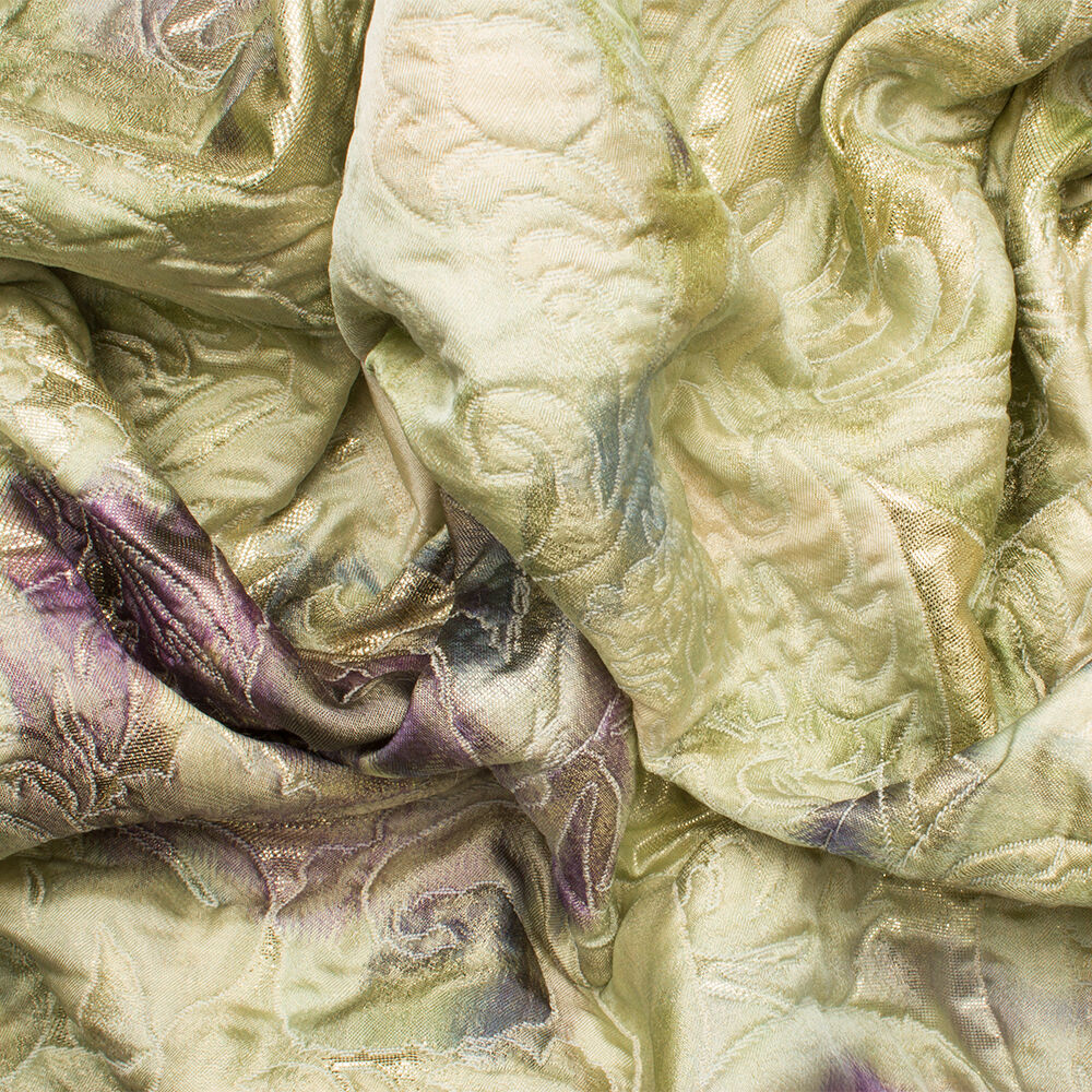 Green/Purple Metallic Cloqué