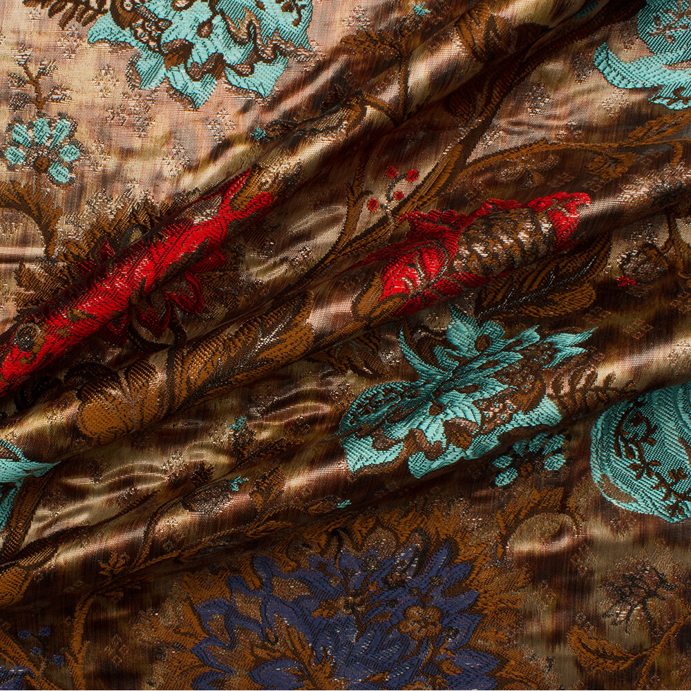 Bold Floral Metallic Brocade
