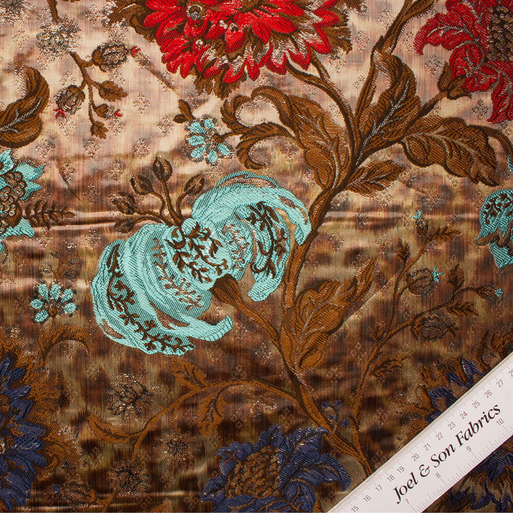 Bold Floral Metallic Brocade