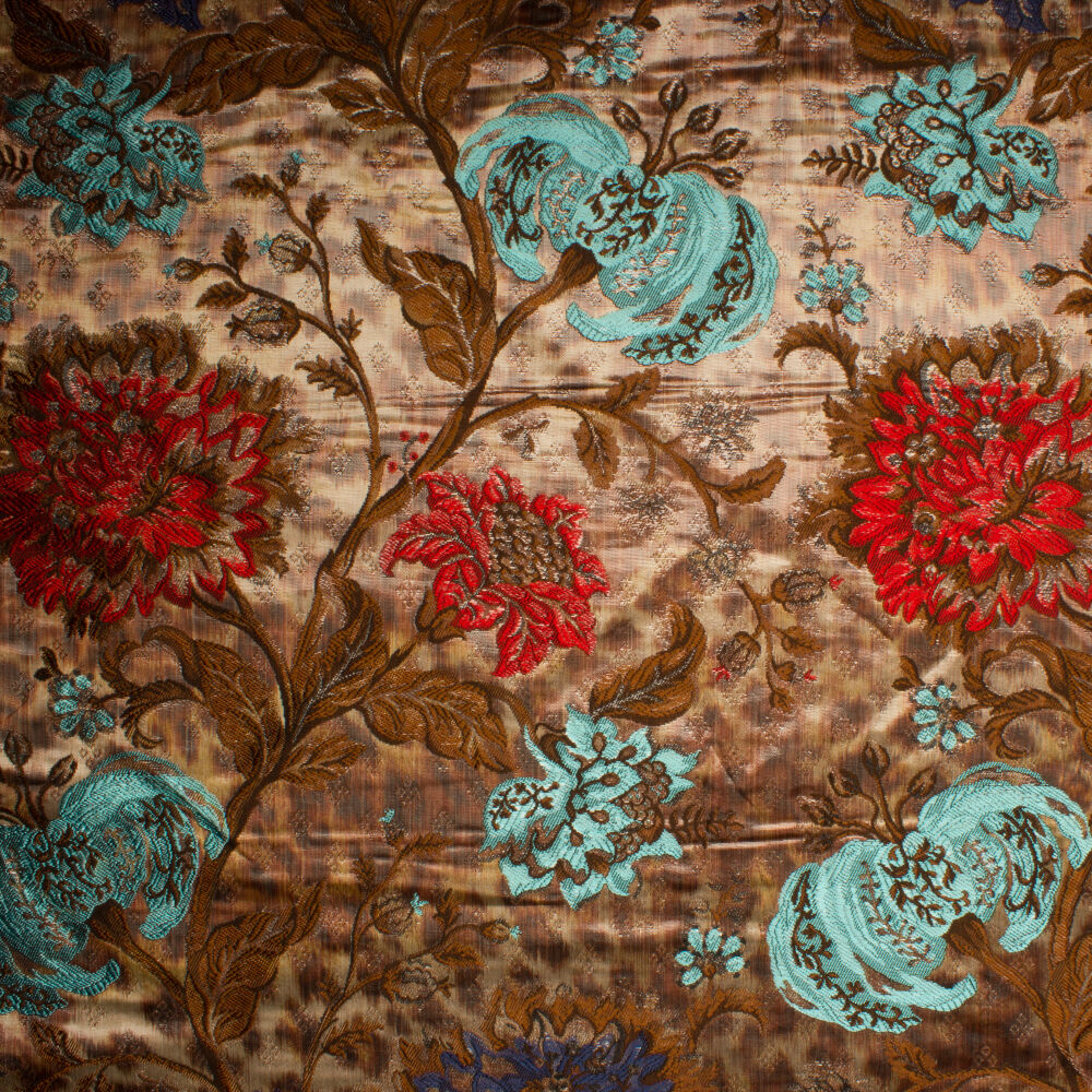 Bold Floral Metallic Brocade