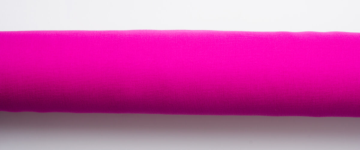 Electric Pink Silk Chiffon