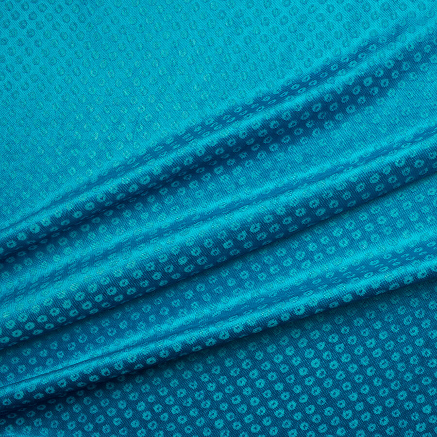 Turquoise Stamped Velvet