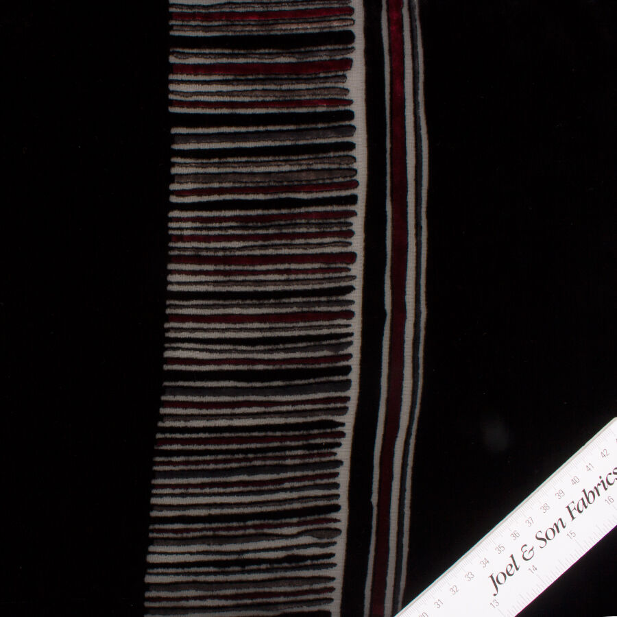 Black Devoré Velvet