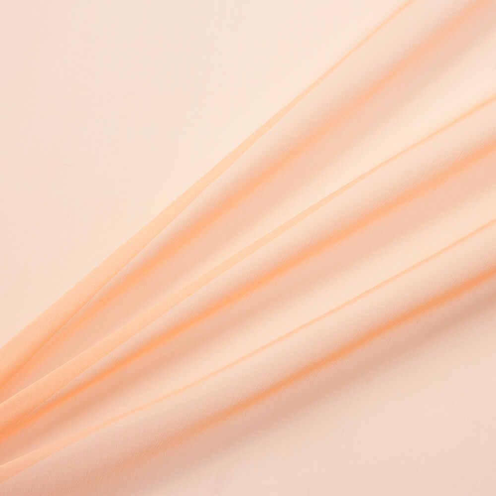 Apricot Silk Chiffon