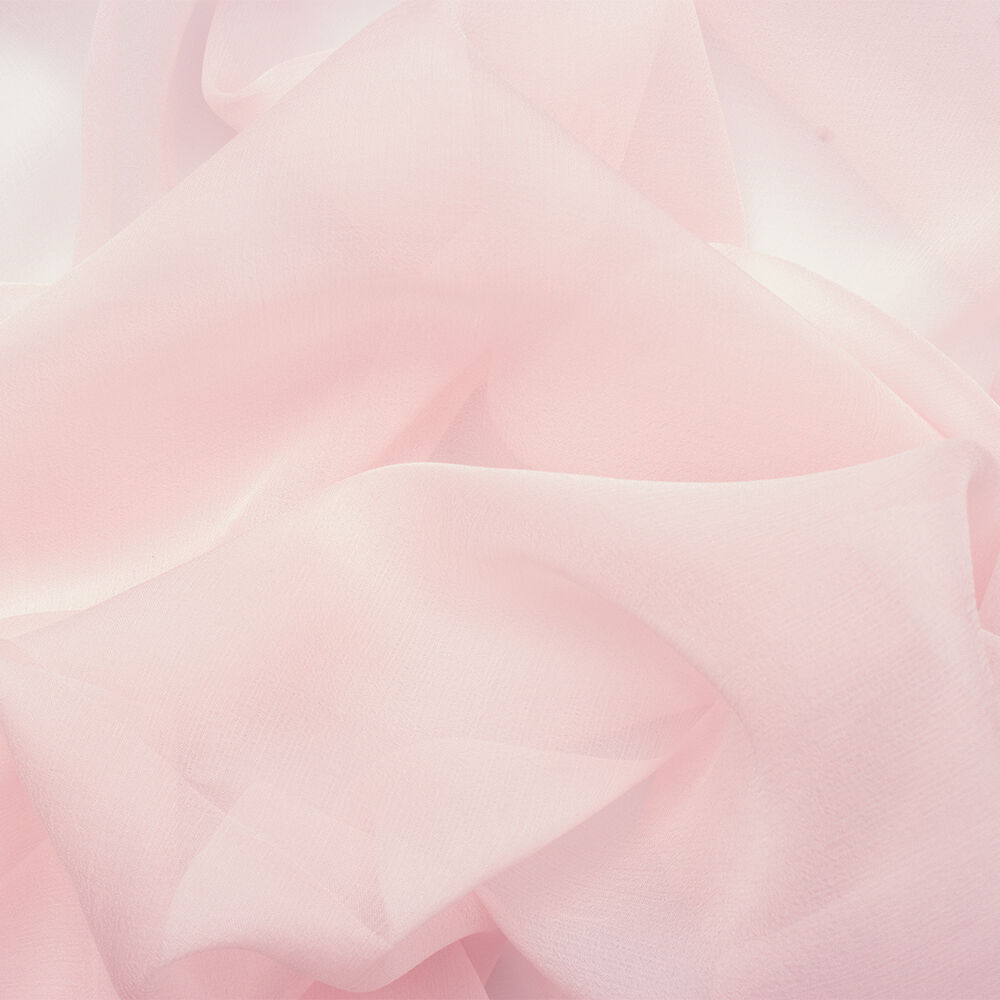 Baby Pink Silk Chiffon