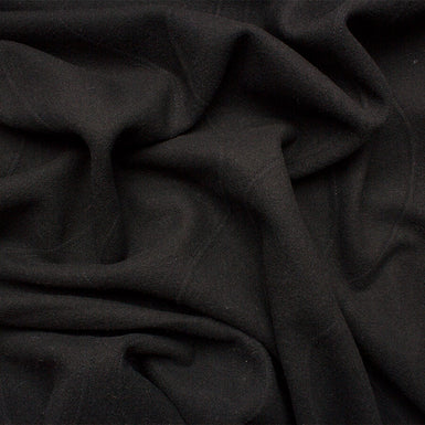 Black Pure Wool Jacquard