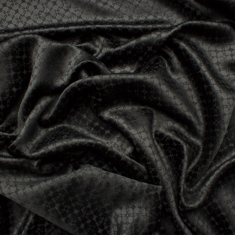 Black Velvet Jacquard