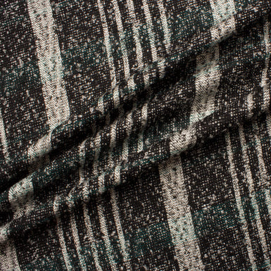 Black/White Striped Wool (A 3.40m Piece)