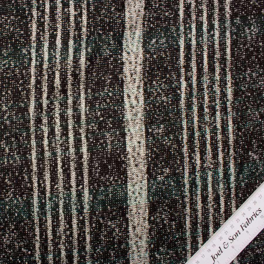 Black/White Striped Wool (A 3.40m Piece)