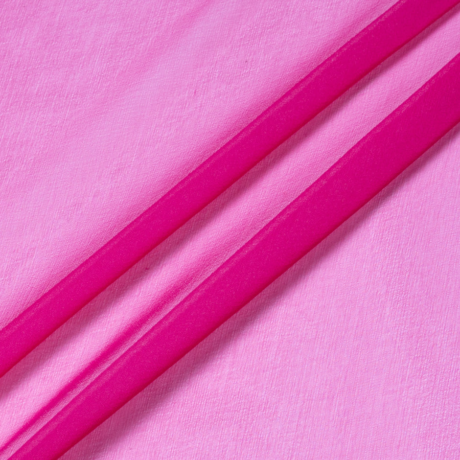 Fuchsia Pink Silk Chiffon