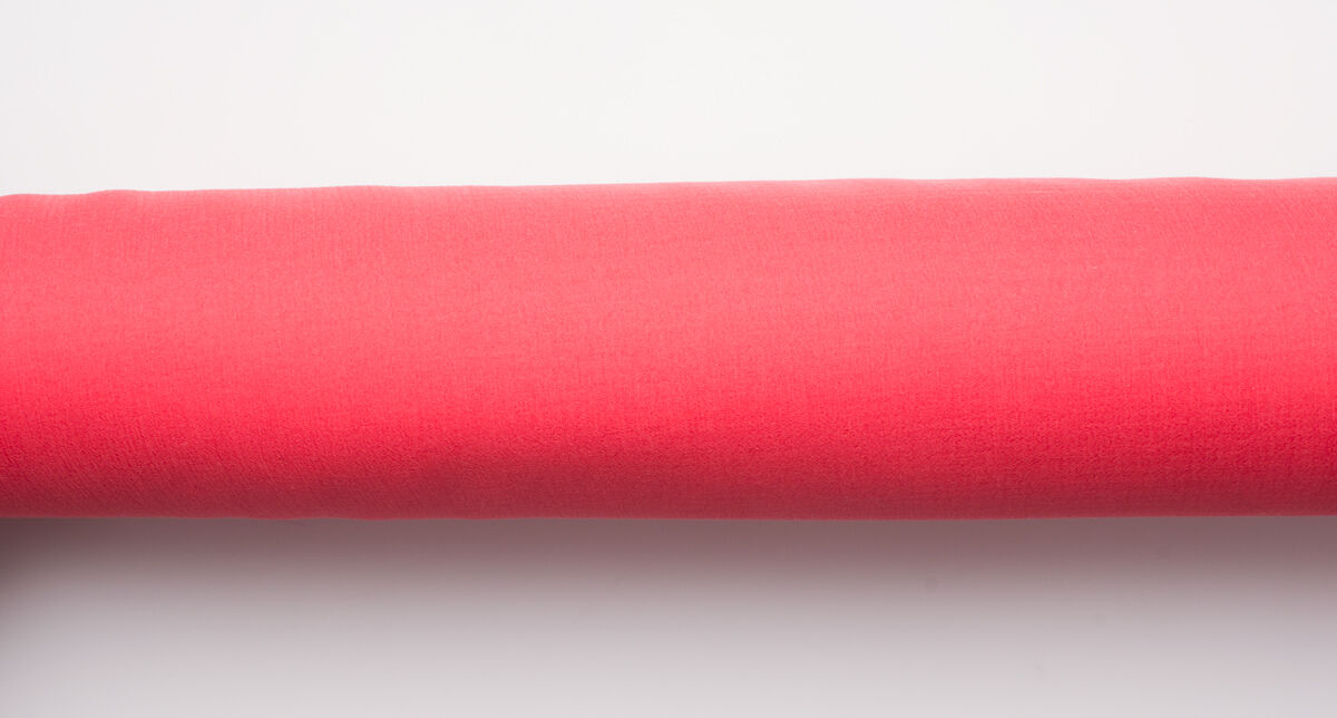 Coral Silk Chiffon