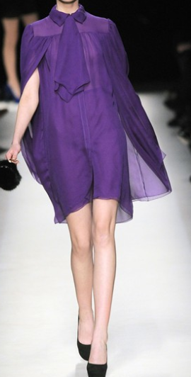 Purple Silk Georgette