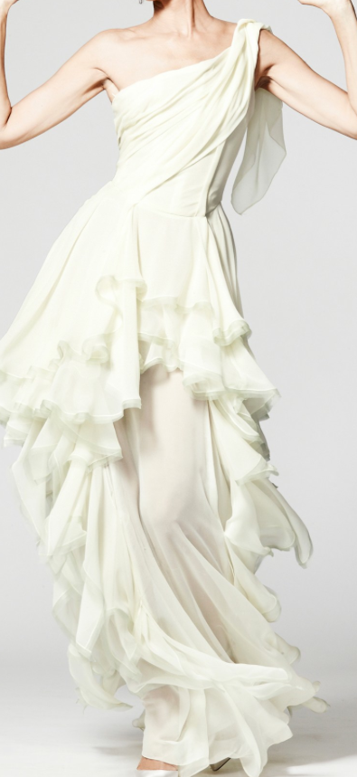 Pale Mint Green Silk Chiffon