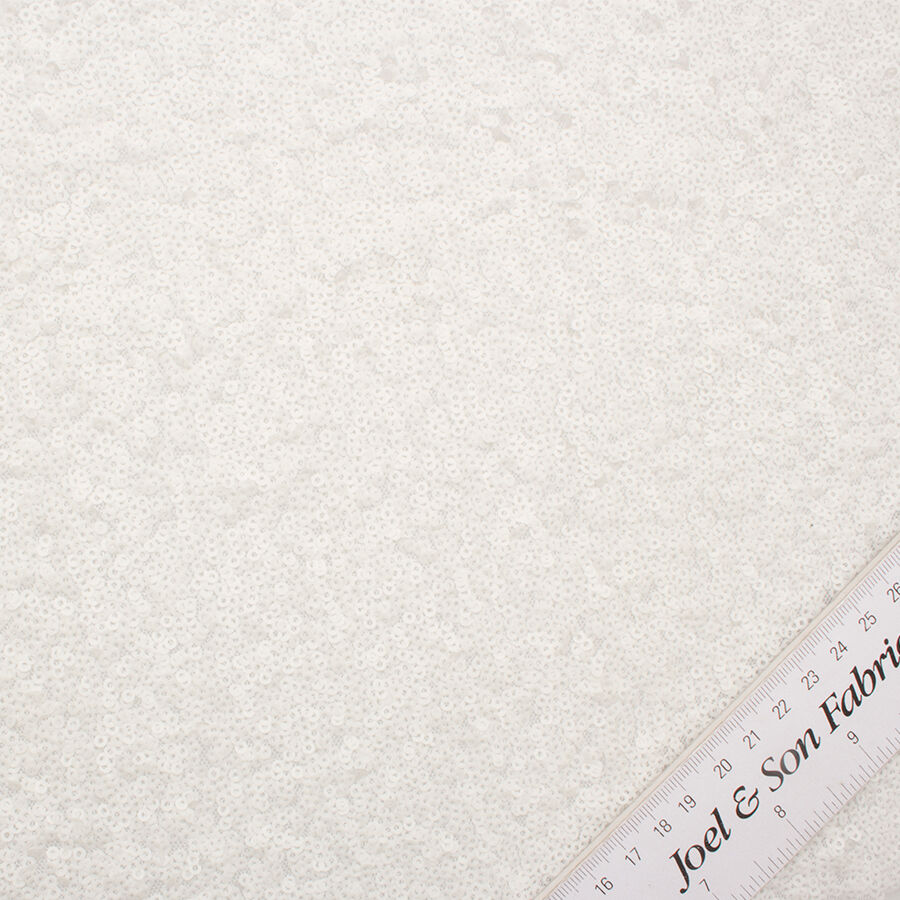 White Sequinned Tulle