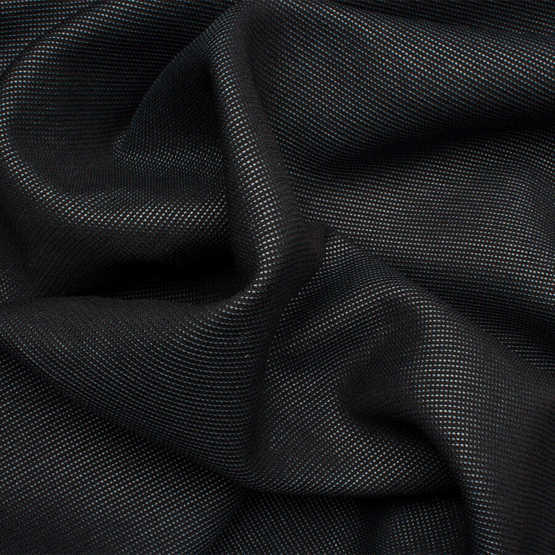 Black Pinhead Polyester | Luxurious Material