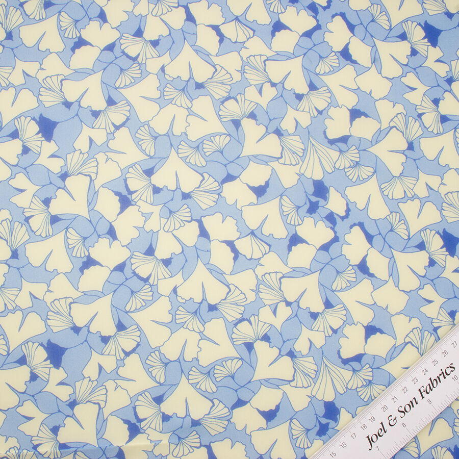 Sky Blue Silk Chiffon