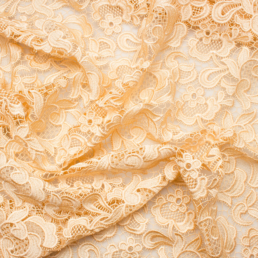 Soft Peach Guipure Lace