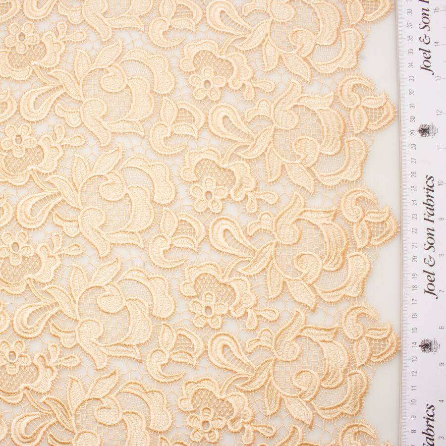 Soft Peach Guipure Lace