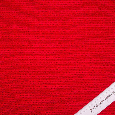 Valentino Red Cotton Mix Bouclé