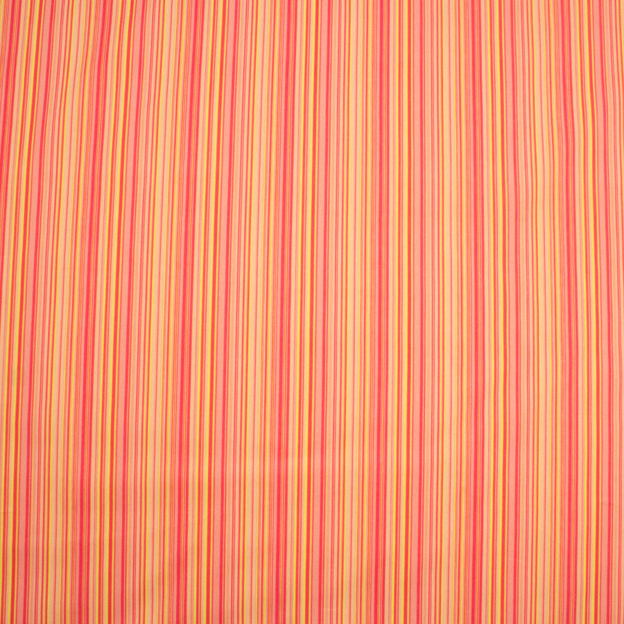 Pink/Yellow Striped Lightweight Cotton