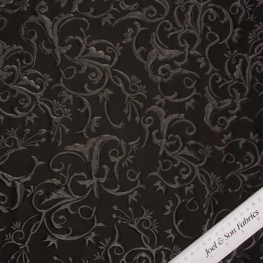 Black Metallic Cloqué