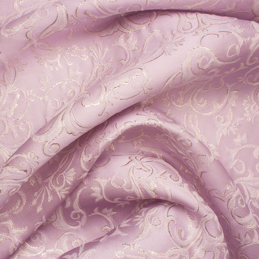 Pale Lilac Metallic Cloqué