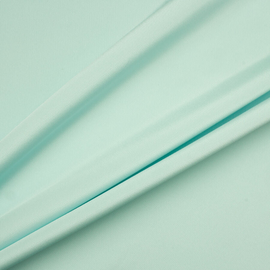Soft Aqua Silk Marocain Crêpe