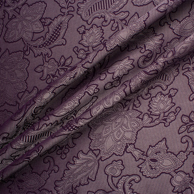 Purple Laminated Cloqué