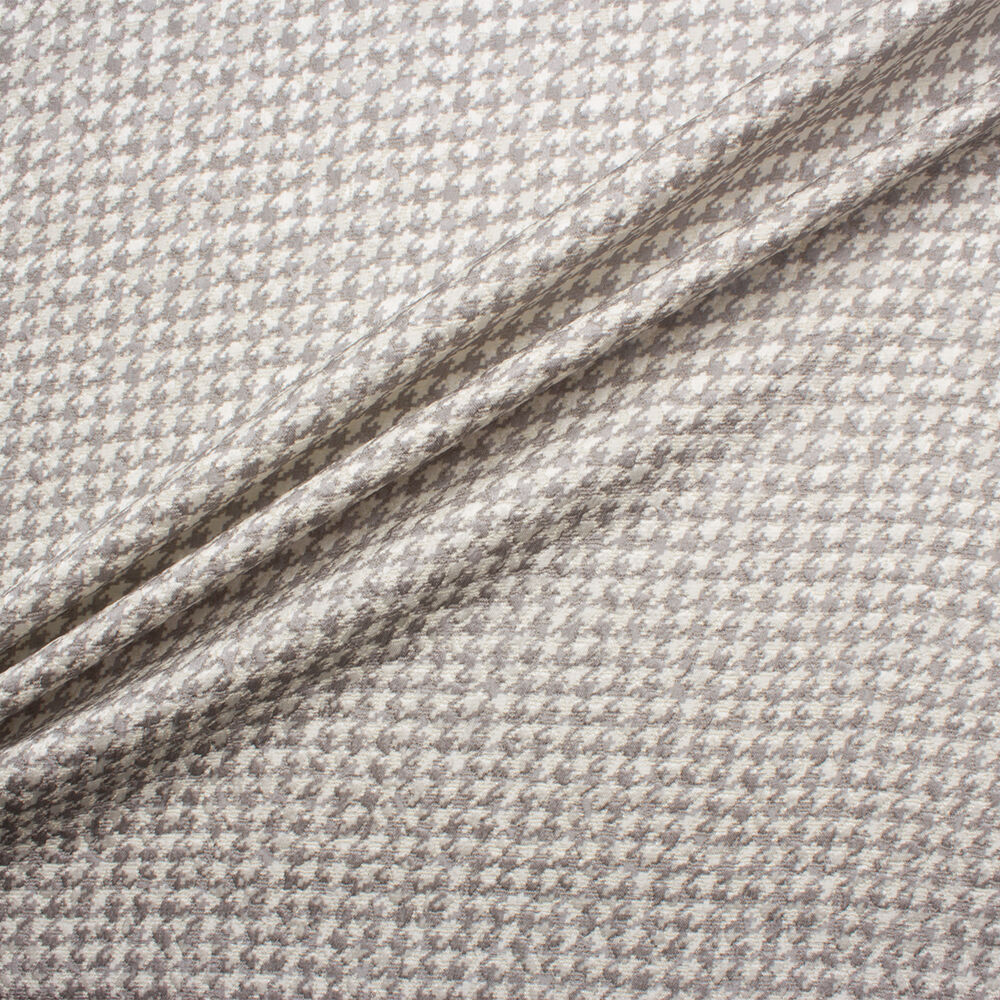 Grey/Ivory Houndstooth Cloqué (A 2.50m Piece)