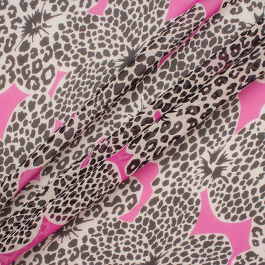 Pink/Monochrome Printed Silk Georgette