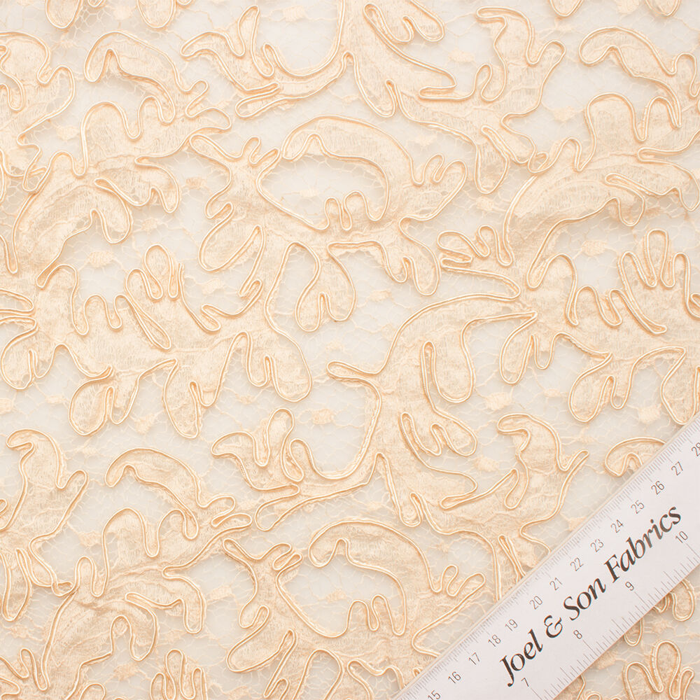 Buttercream Heavy Corded Lace
