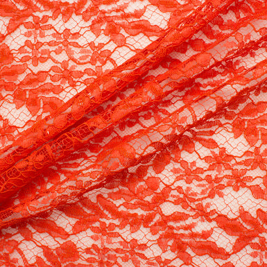 Deep Orange Corded Lace