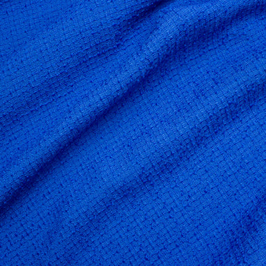 Royal Blue Wool Bouclé