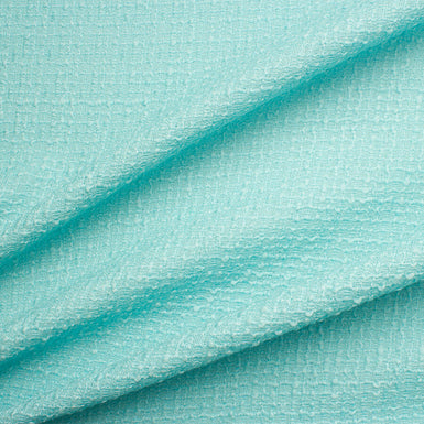 Turquoise Wool Bouclé