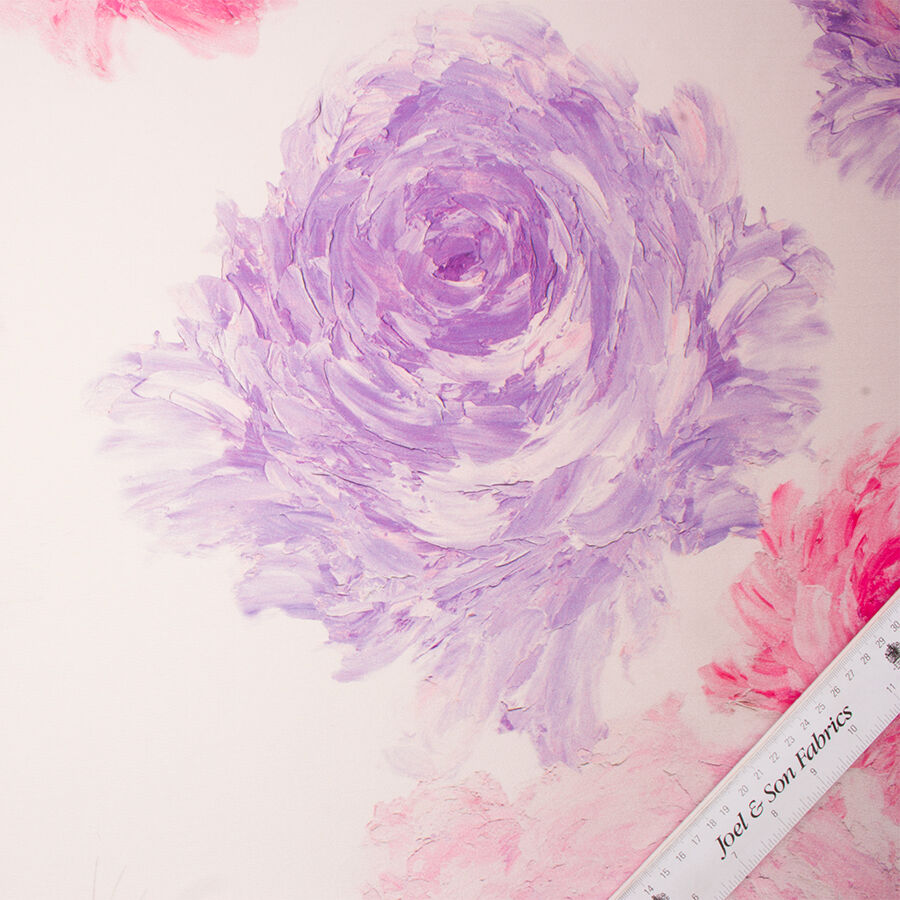 Fuchsia/Baby Pink Reversible Floral Scuba