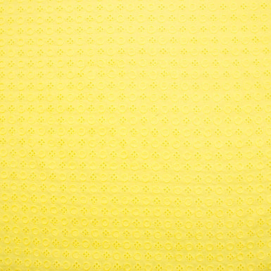 Yellow Geometric Cotton Embroidery