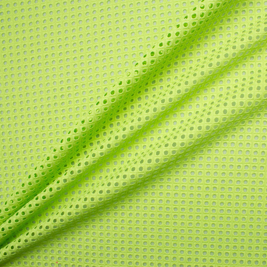 Green Square Geometric Cotton Embroidery