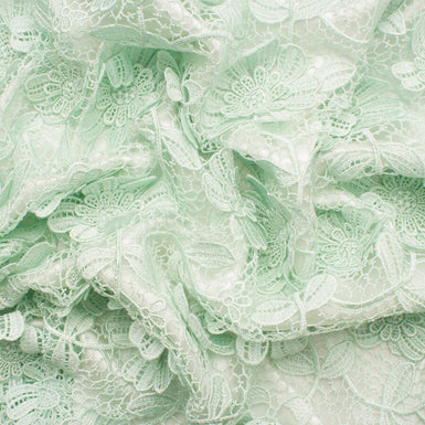 Soft Mint Green Guipure Lace