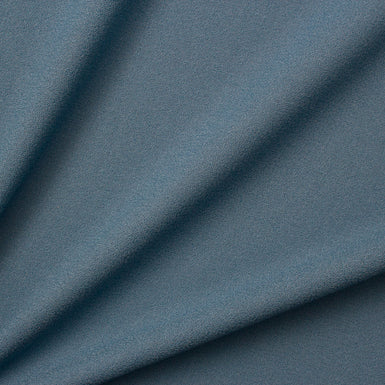 Steel Blue Single Wool Crêpe