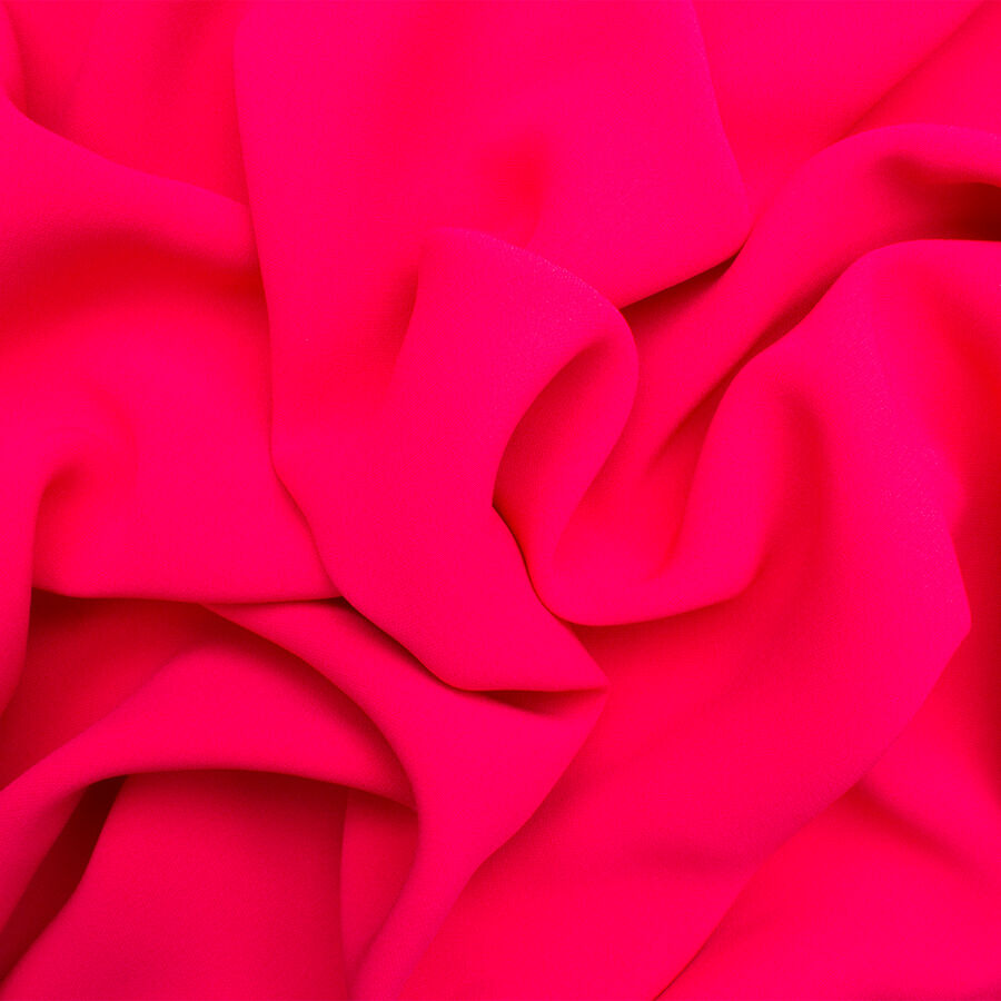 Bright Pink Triple Silk Georgette
