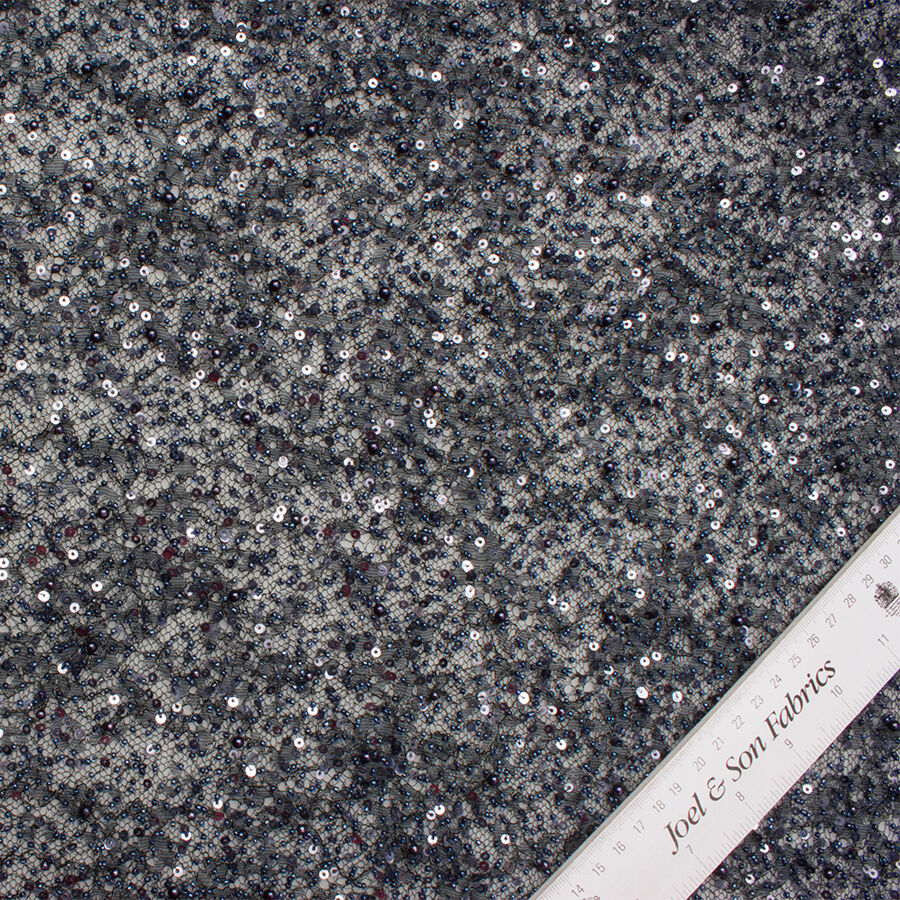 Black Hand Beaded Lace