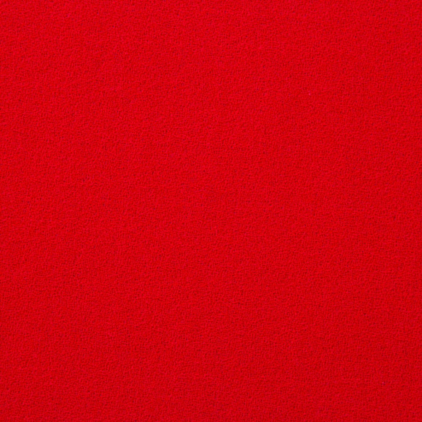 Red Single Wool Crêpe