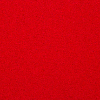 Red Single Wool Crêpe