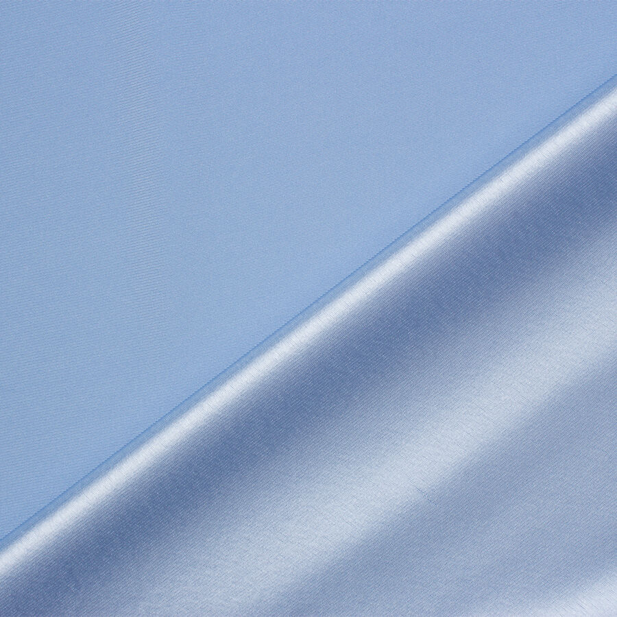 Light Sky Blue Satin Backed Crêpe