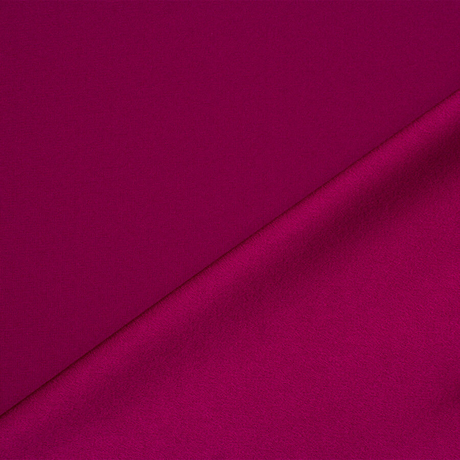 Plum Satin Backed Crêpe