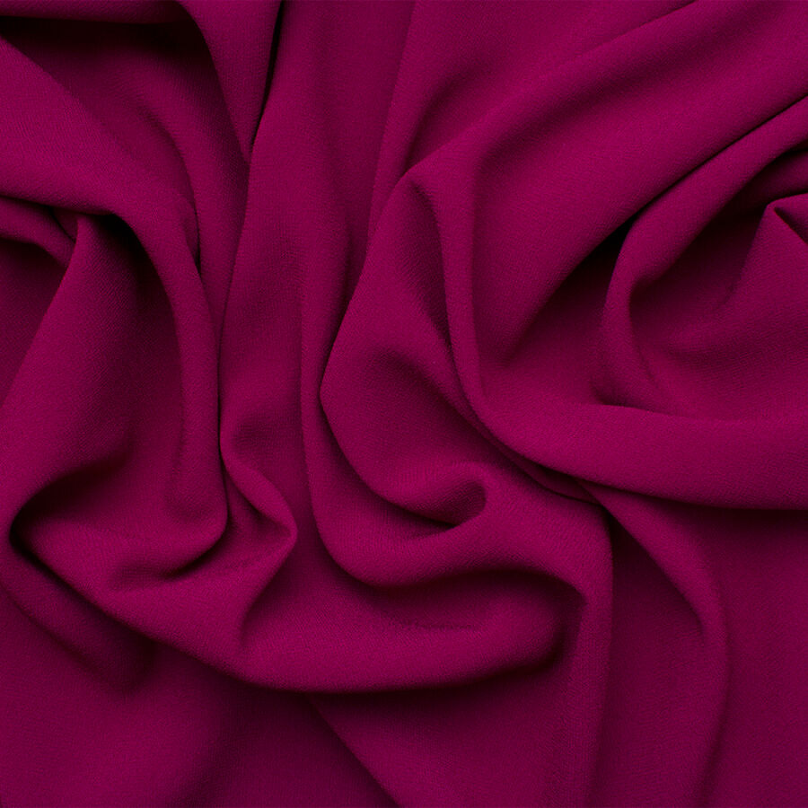 Plum Satin Backed Crêpe