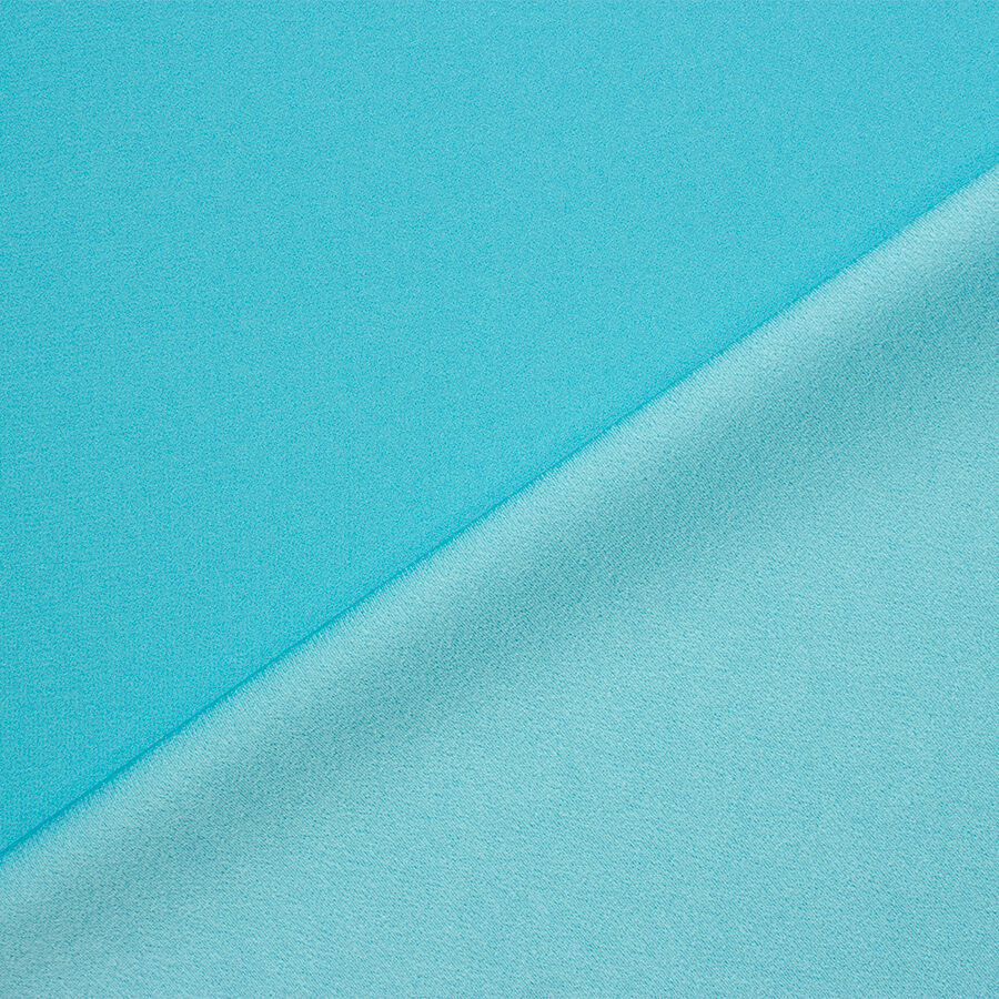 Turquoise Satin Backed Crêpe