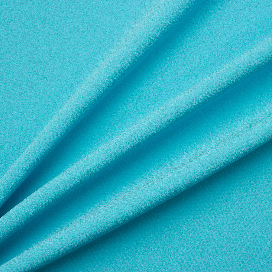Turquoise Satin Backed Crêpe